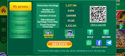 3 Patti Gold Team Bonus